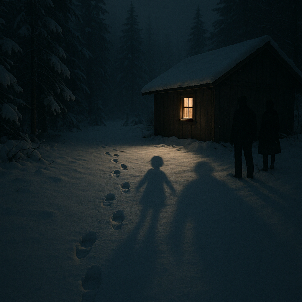 雪の中の影のイメージ