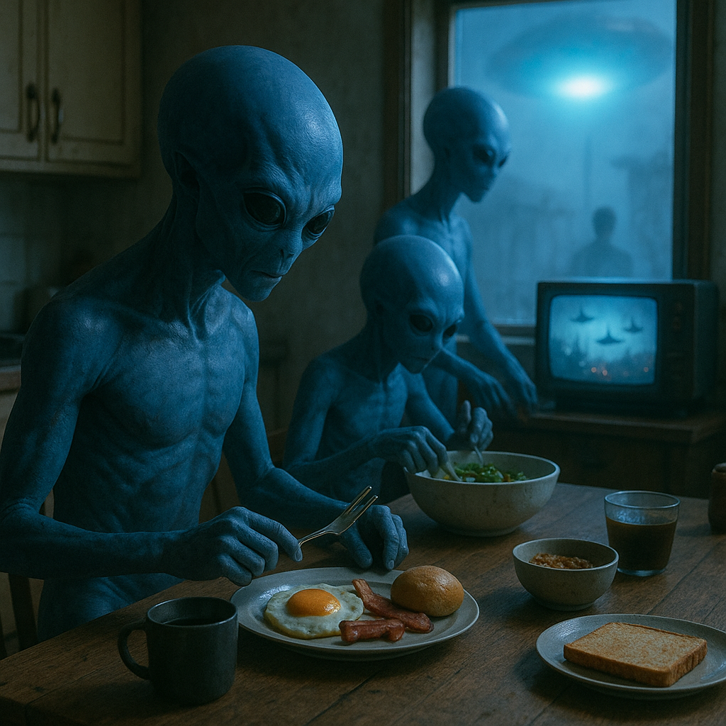 宇宙人の朝食のイメージ