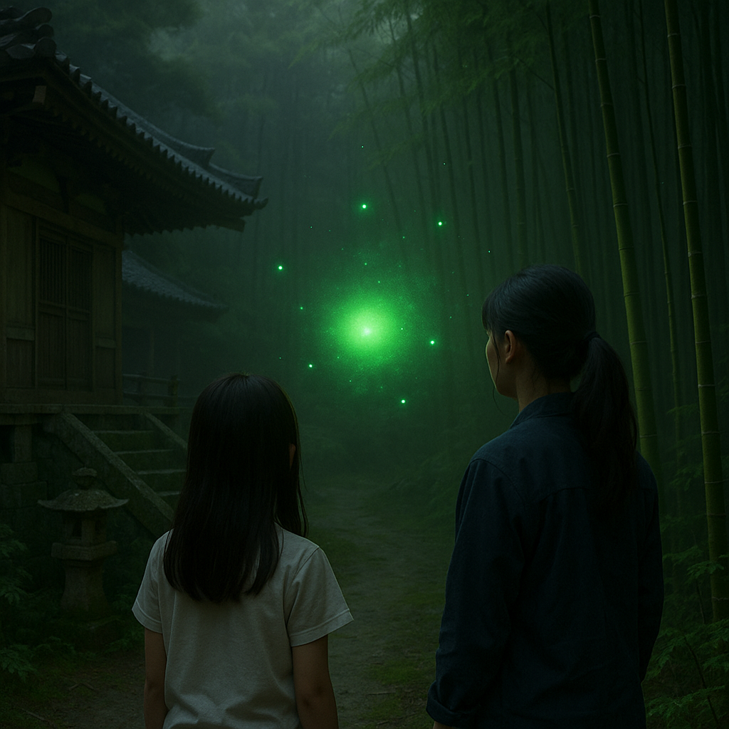 緑の光のイメージ