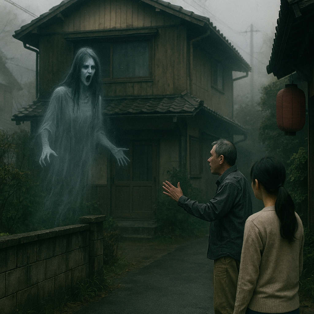 幽霊とケンカのイメージ