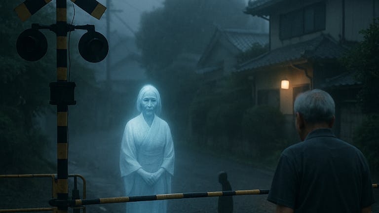 お盆の踏み切りはあの世への入口