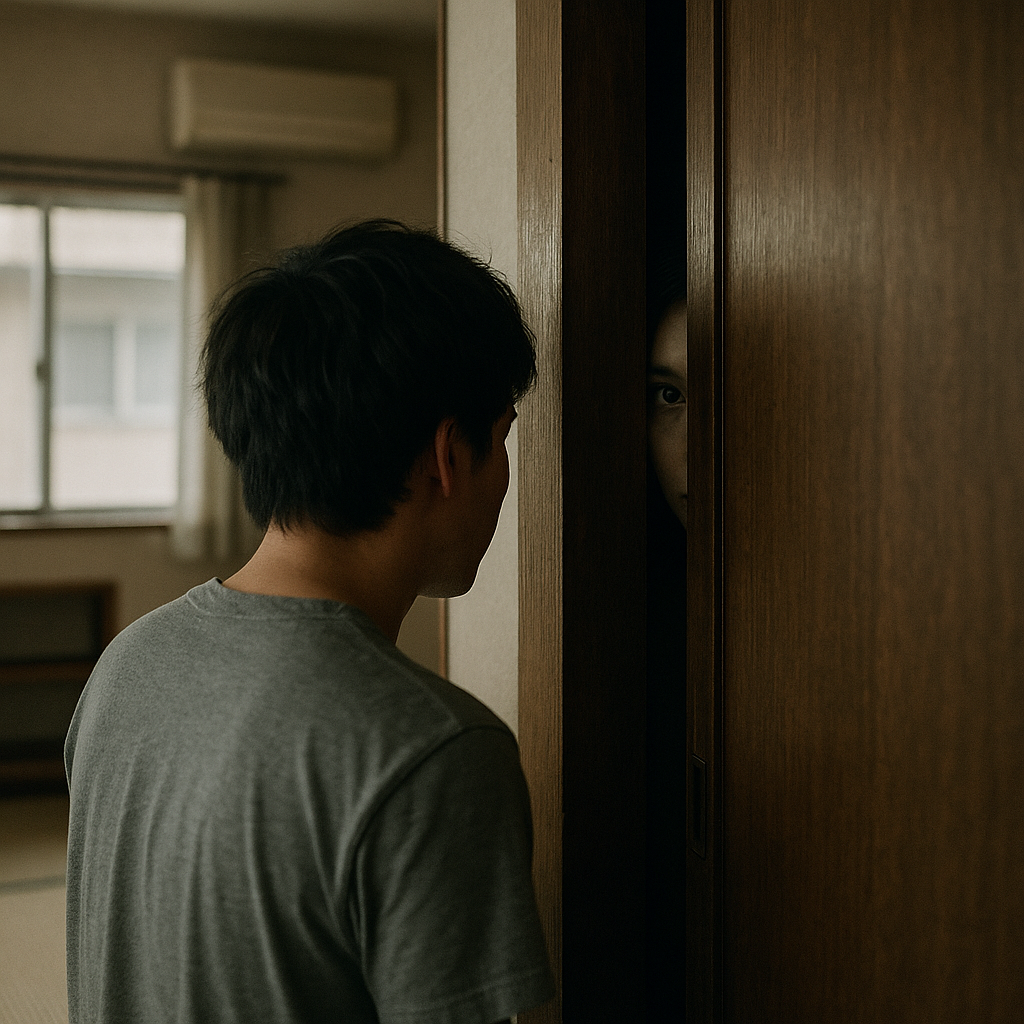 隙間からの視線