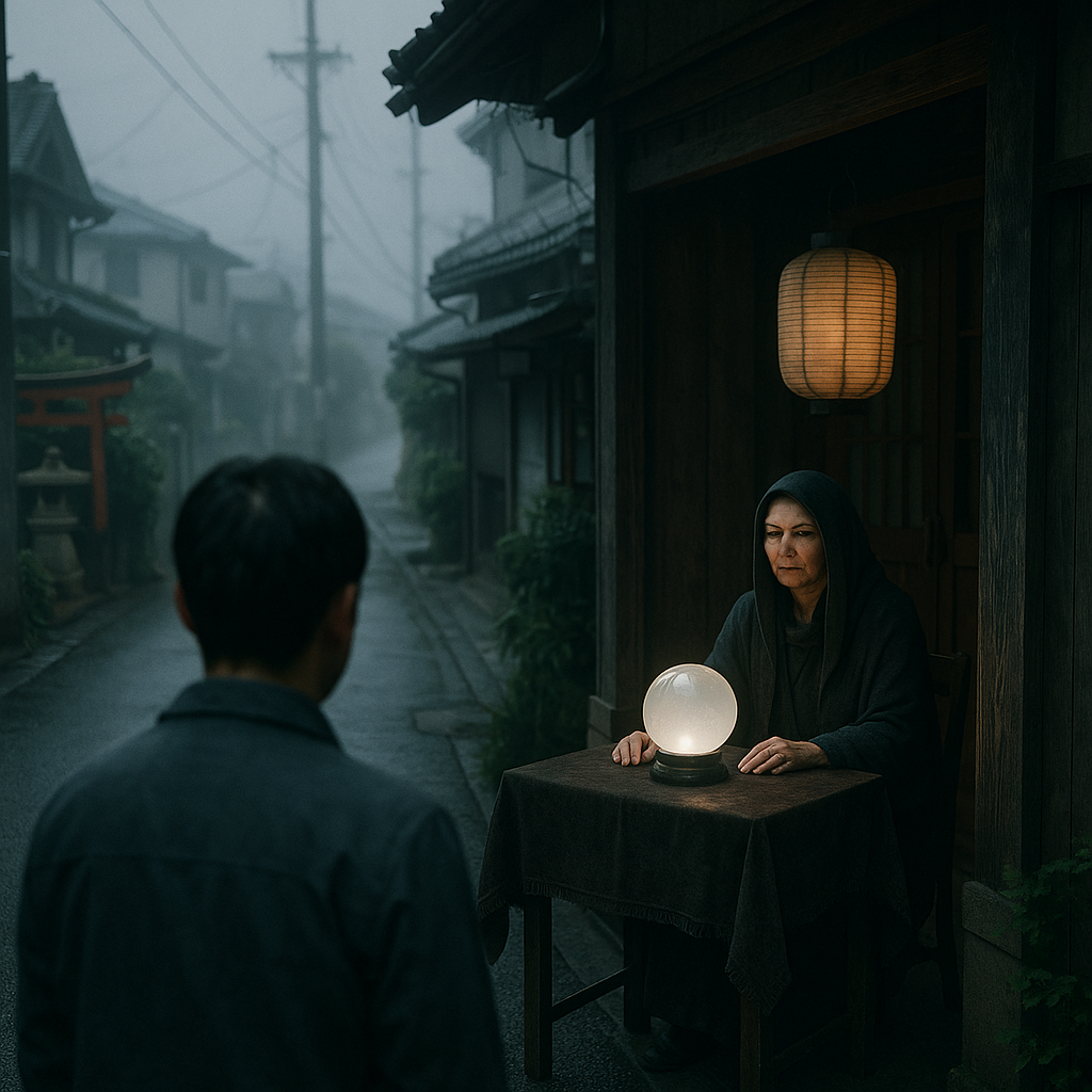 夫の姉が占い師になって我が家のことを占っていたのイメージ