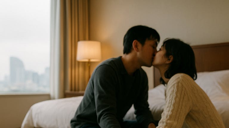 鉄道ファン③(ホテルの部屋で鉄道模型を連結させる)