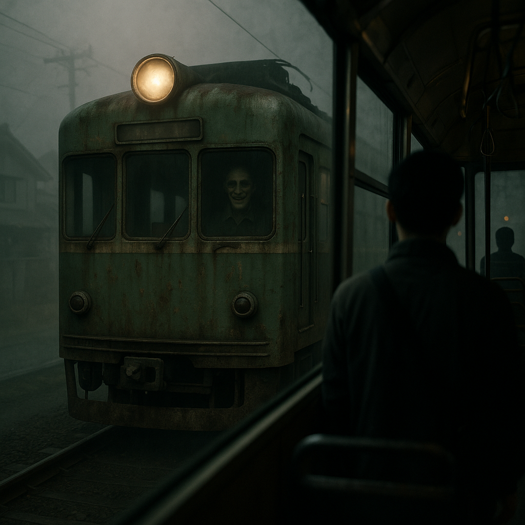 不気味な電車のイメージ