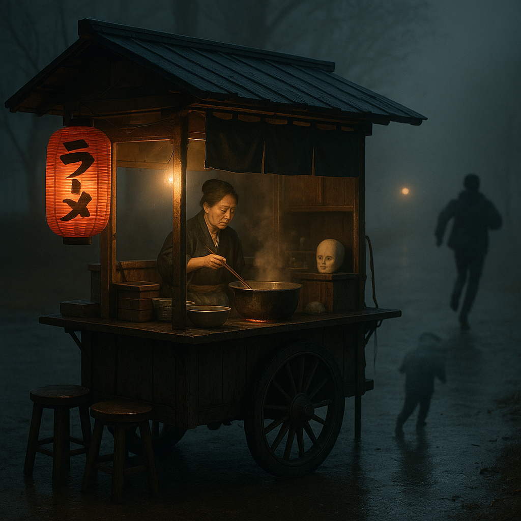 夜のラーメン屋の話のイメージ