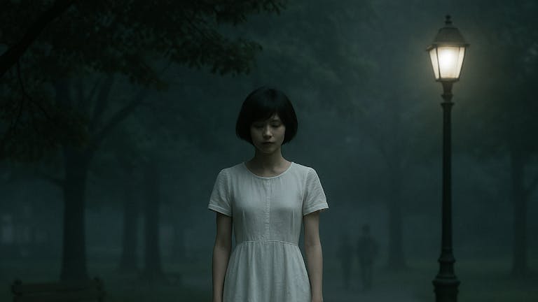 ショートカットの女の人