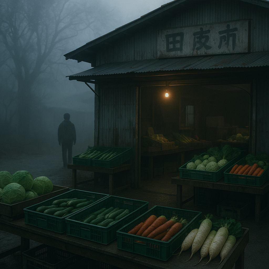 野菜直売所で特別な買い物のイメージ