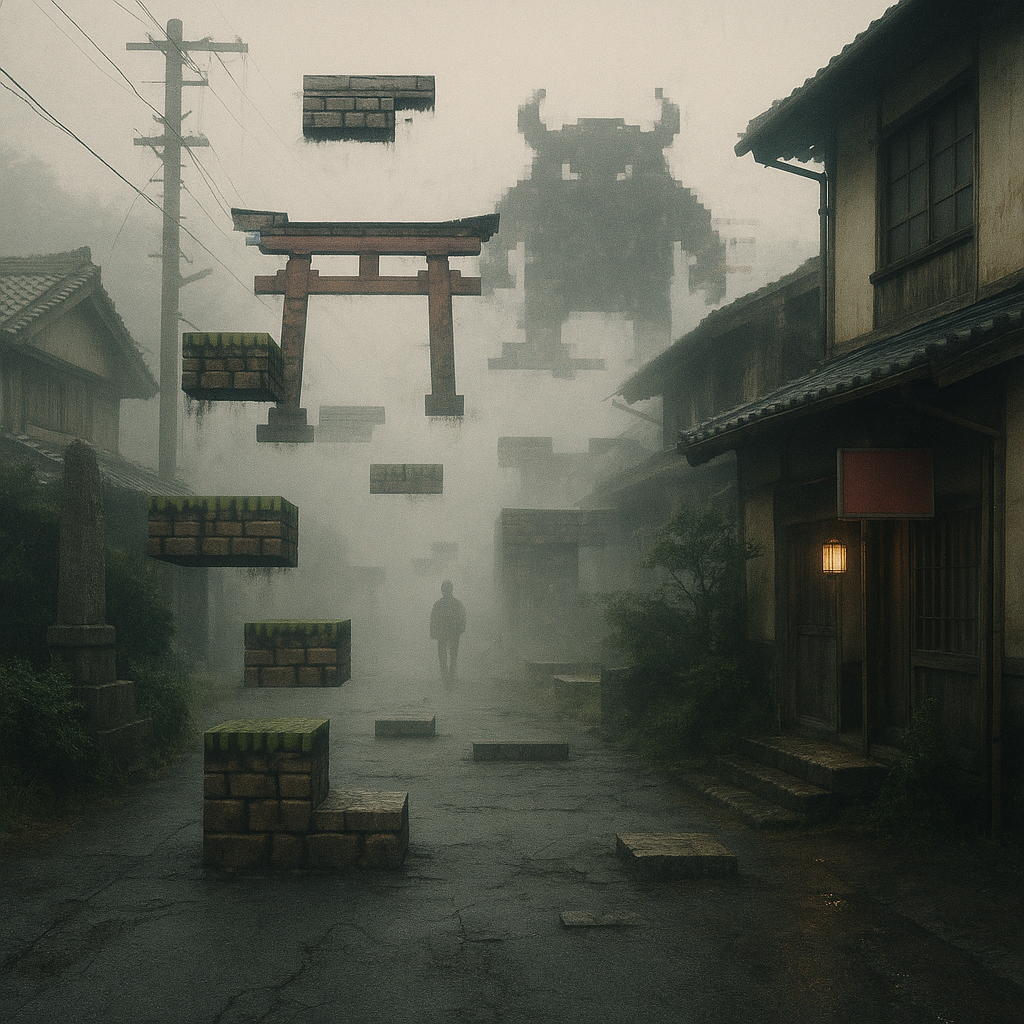ゲームの謎ステージ「めちゃくちゃの国」のイメージ