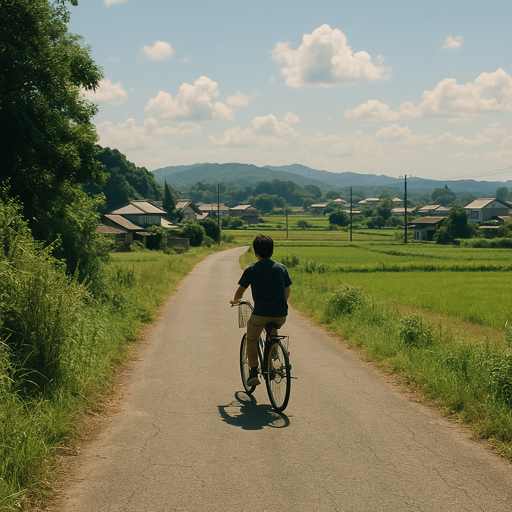 真昼間のサイクリング
