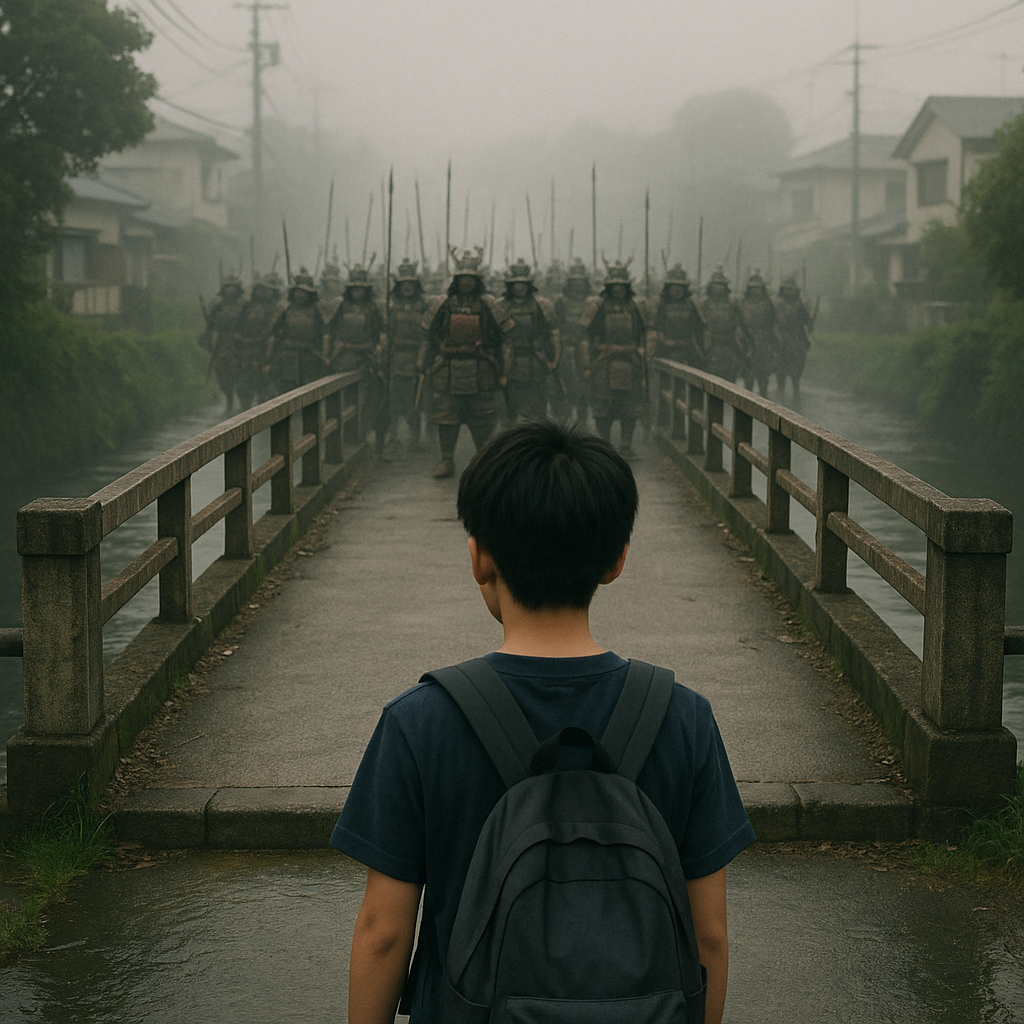 橋の向こうから