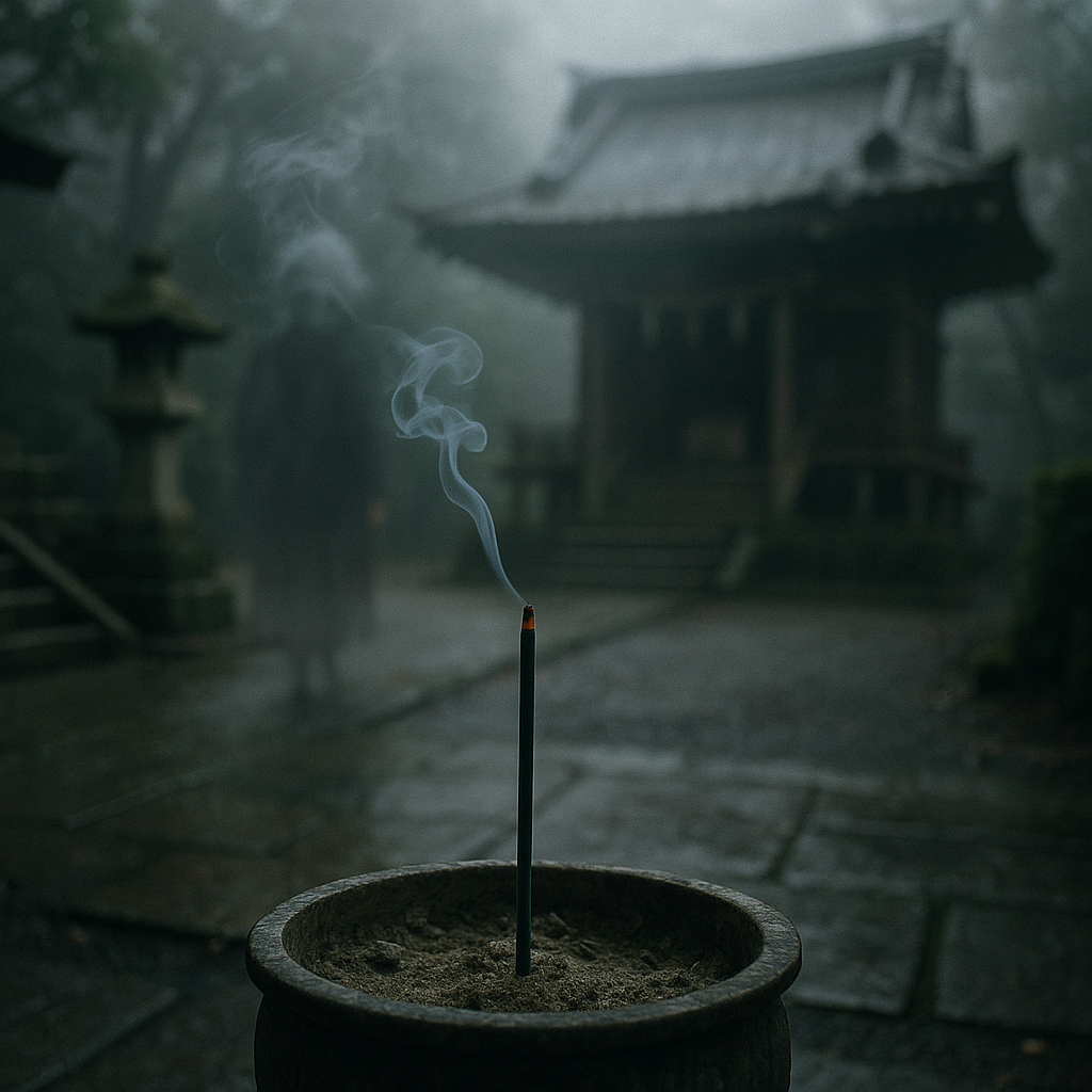 お線香の影のイメージ