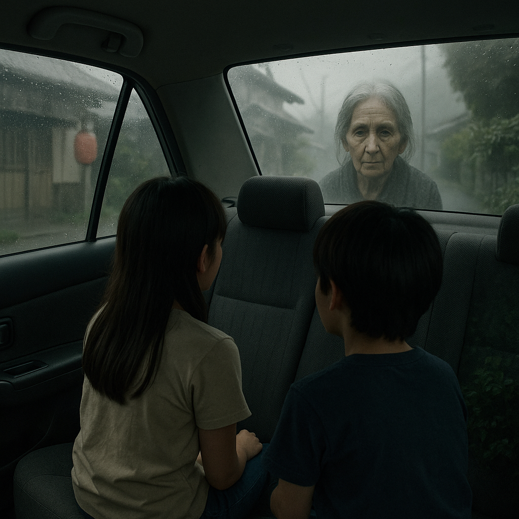 車の後部座席で従姉妹と2人で怖い話