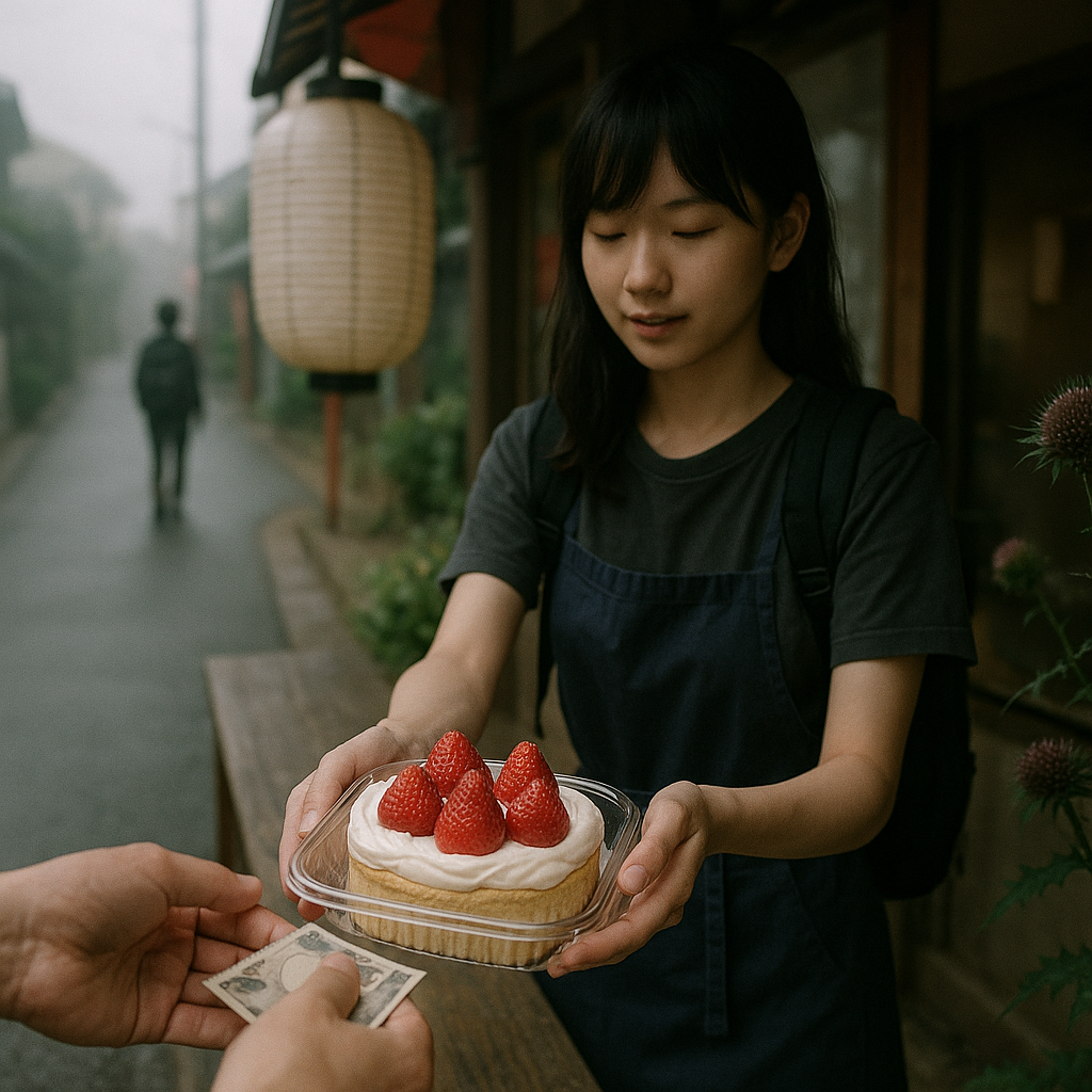 バイトの少女③（あざみのバイト最終日）のイメージ