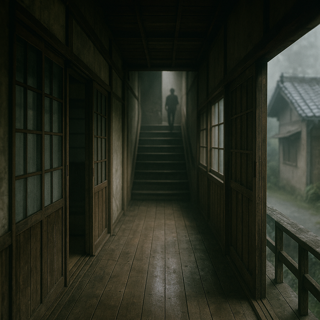 廊下を歩く足音のイメージ