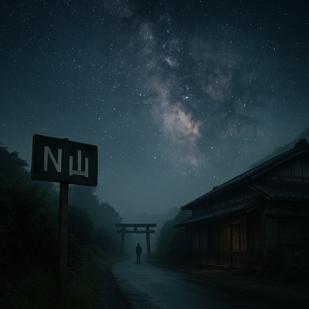 N山の星空の話のイメージ
