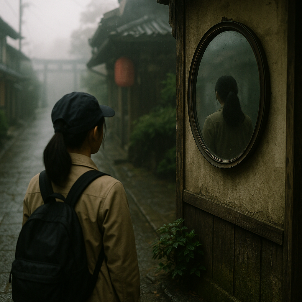 鏡の中の影のイメージ