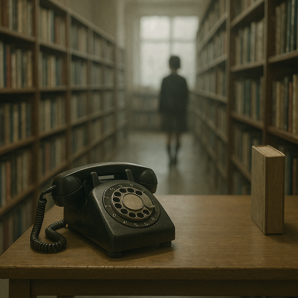 図書館の電話