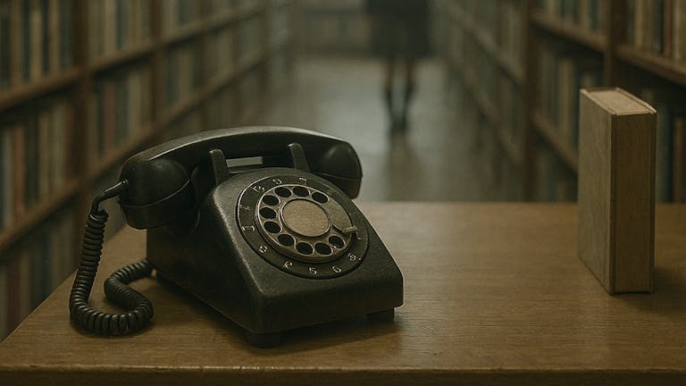 図書館の電話