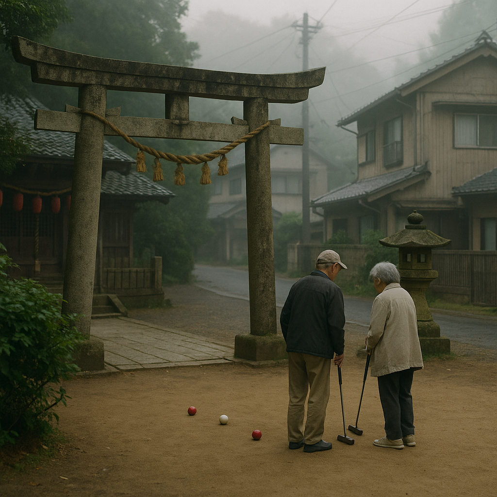 高齢の恋①（ゲートボールでの出会い）のイメージ