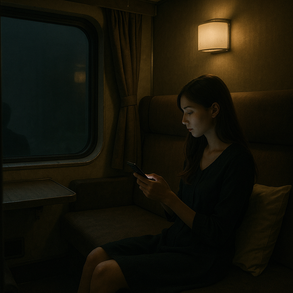 深夜特急②（個室に来た若くて綺麗な女性）のイメージ