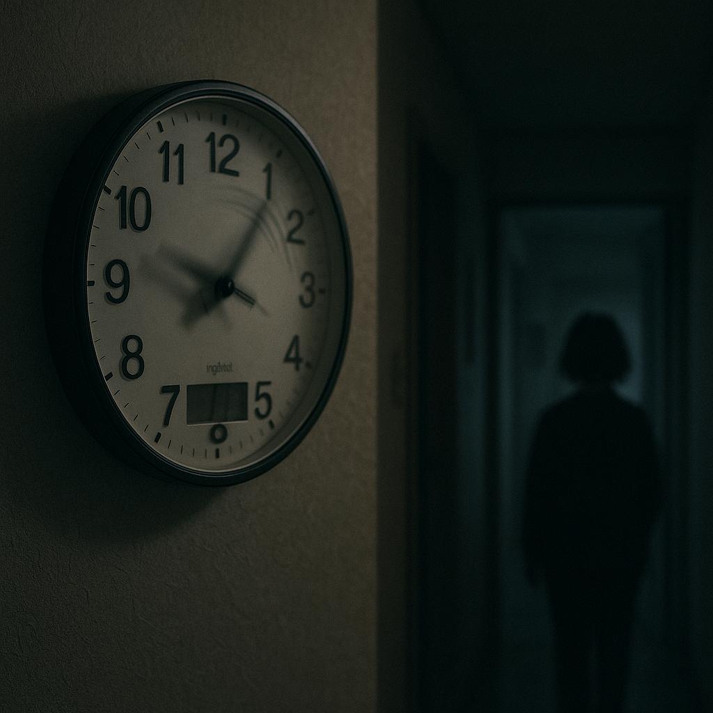 深夜の時計のイメージ