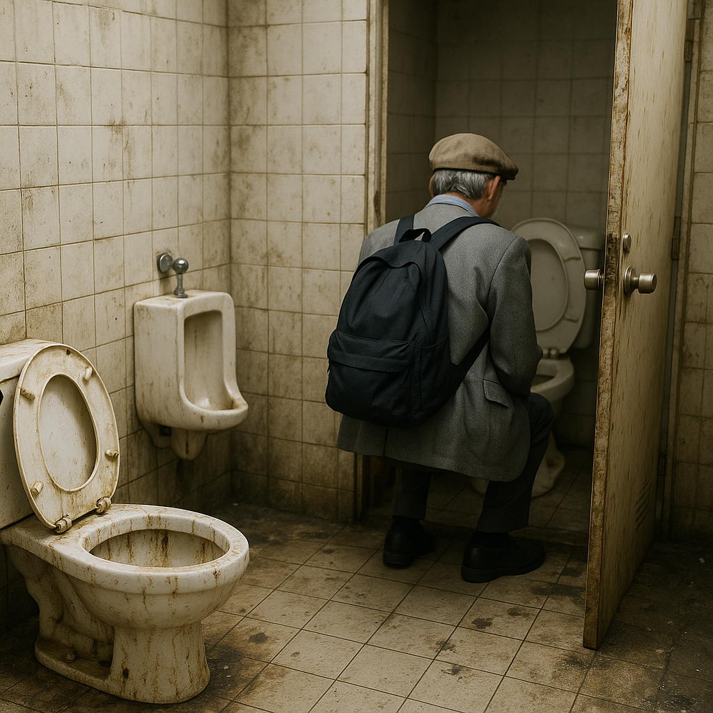 汚い公衆トイレのイメージ