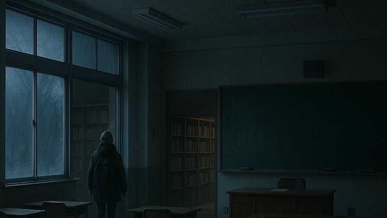 深夜の教室の話