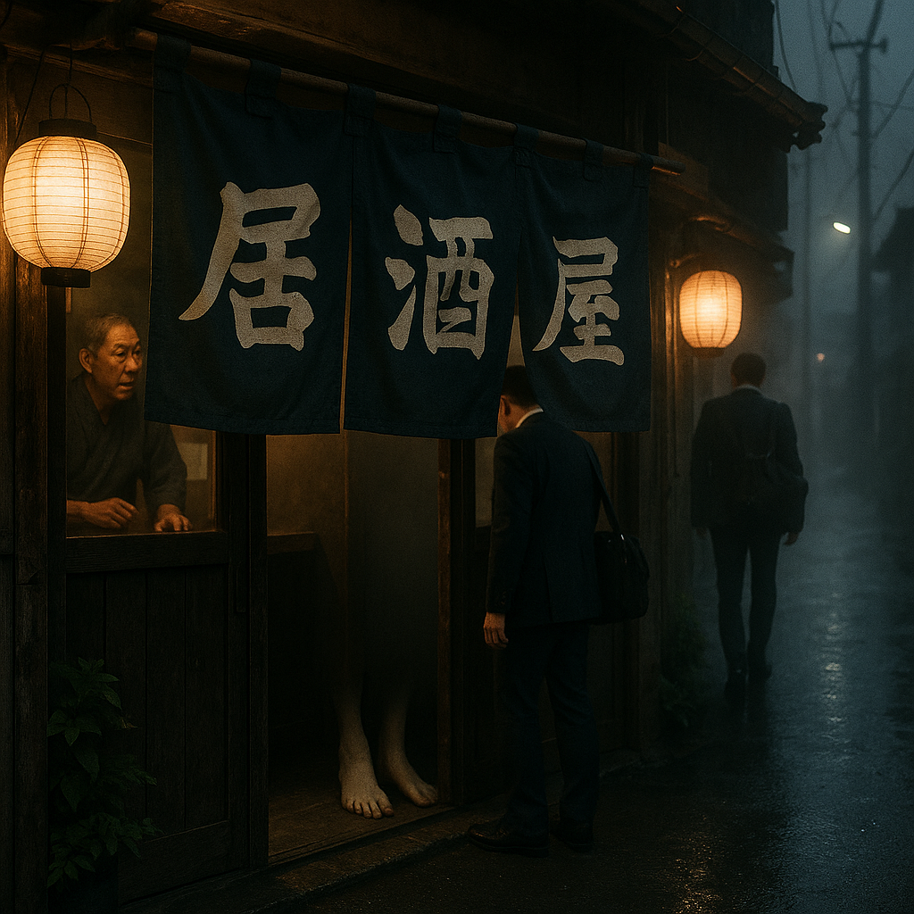 暖簾(のれん)の先にのイメージ