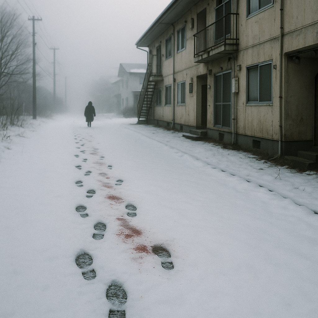 冬の足跡のイメージ