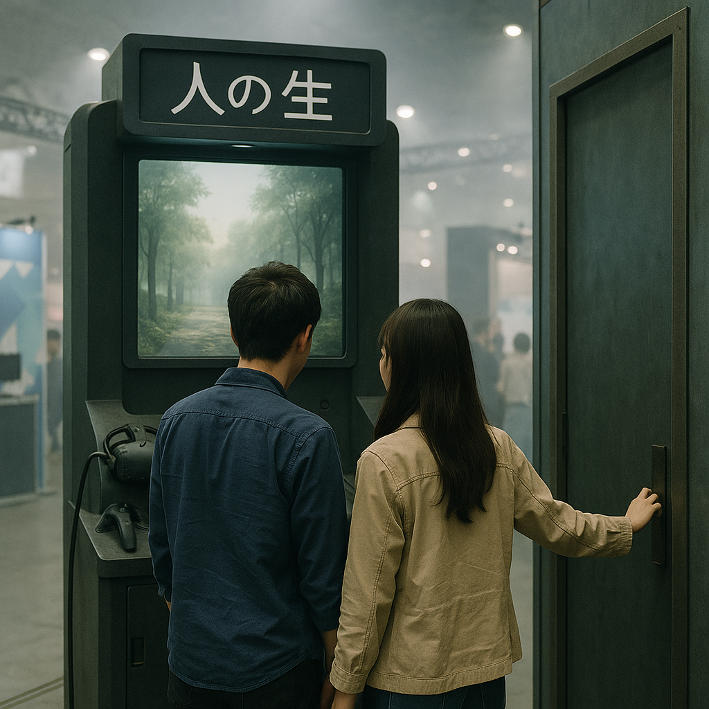 「人の一生」体験ゲーム①（再新型ゲーム機）のイメージ