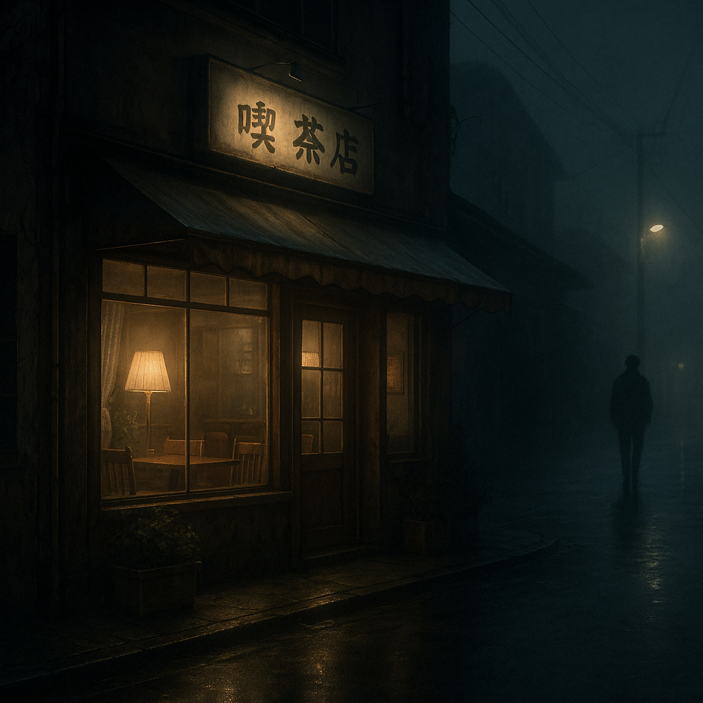 夜の喫茶店の話のイメージ