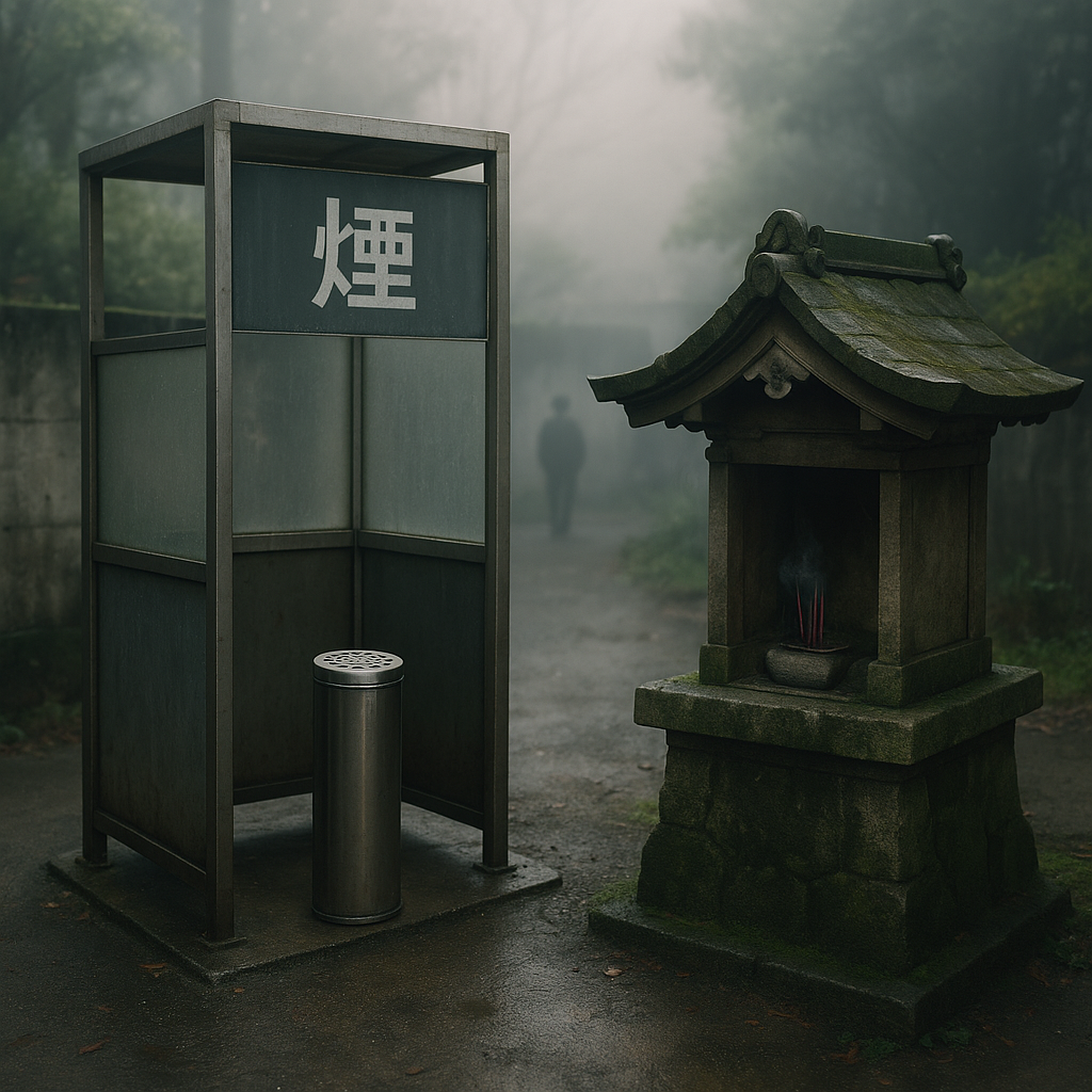 喫煙所の裏のイメージ