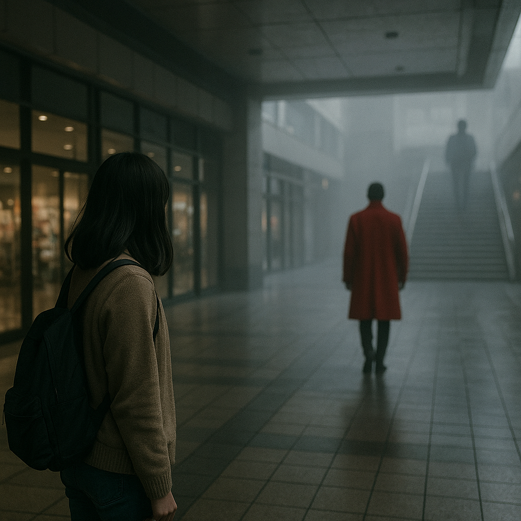 駅ビルの影のイメージ