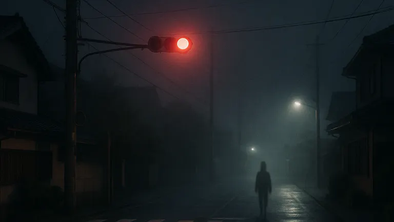 夜の交差点の話