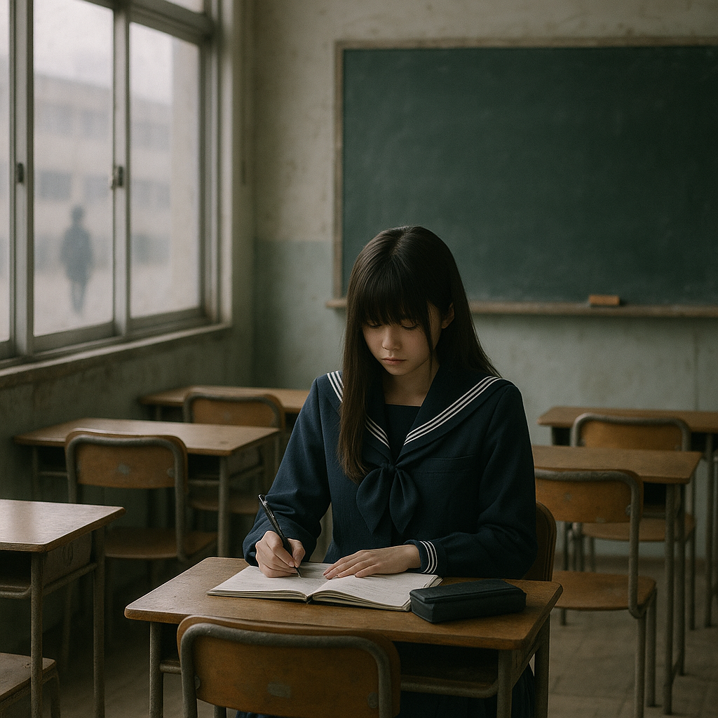 1年間に1日だけ学校に来る謎の美少女のイメージ