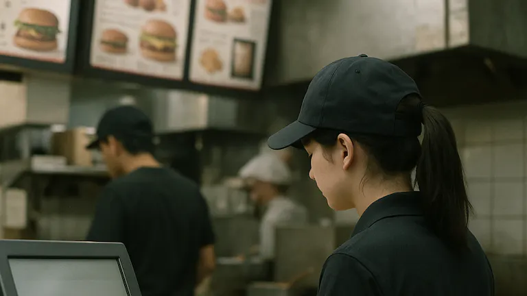 バイトの少女①(ハンバーガーショップで)