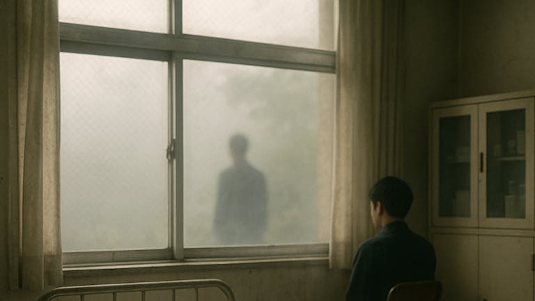 保健室の窓際のベッド