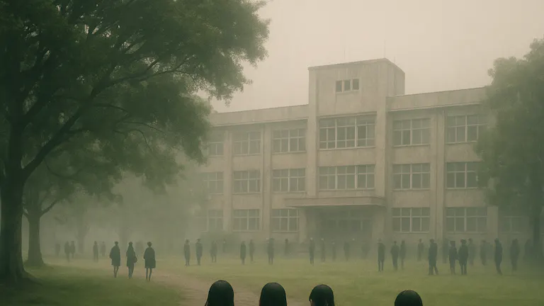 夢の中で、広い公園を歩いていると高校の校舎が・・