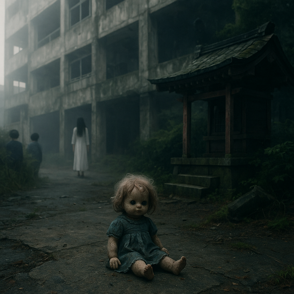 神社の影のイメージ