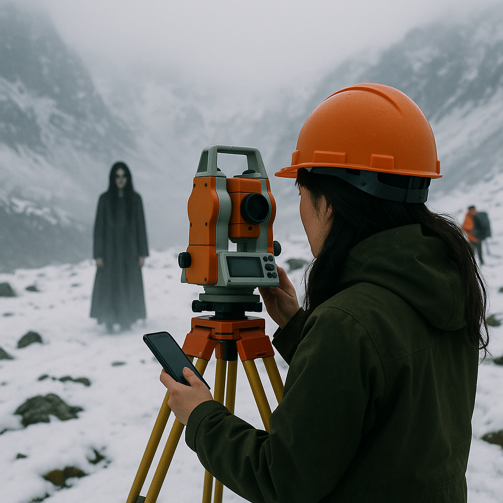 山の測量のイメージ