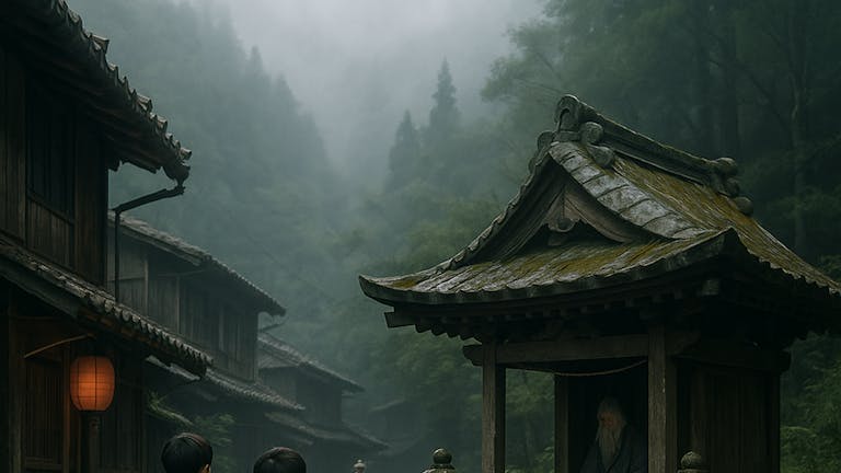 山奥の不思議な村