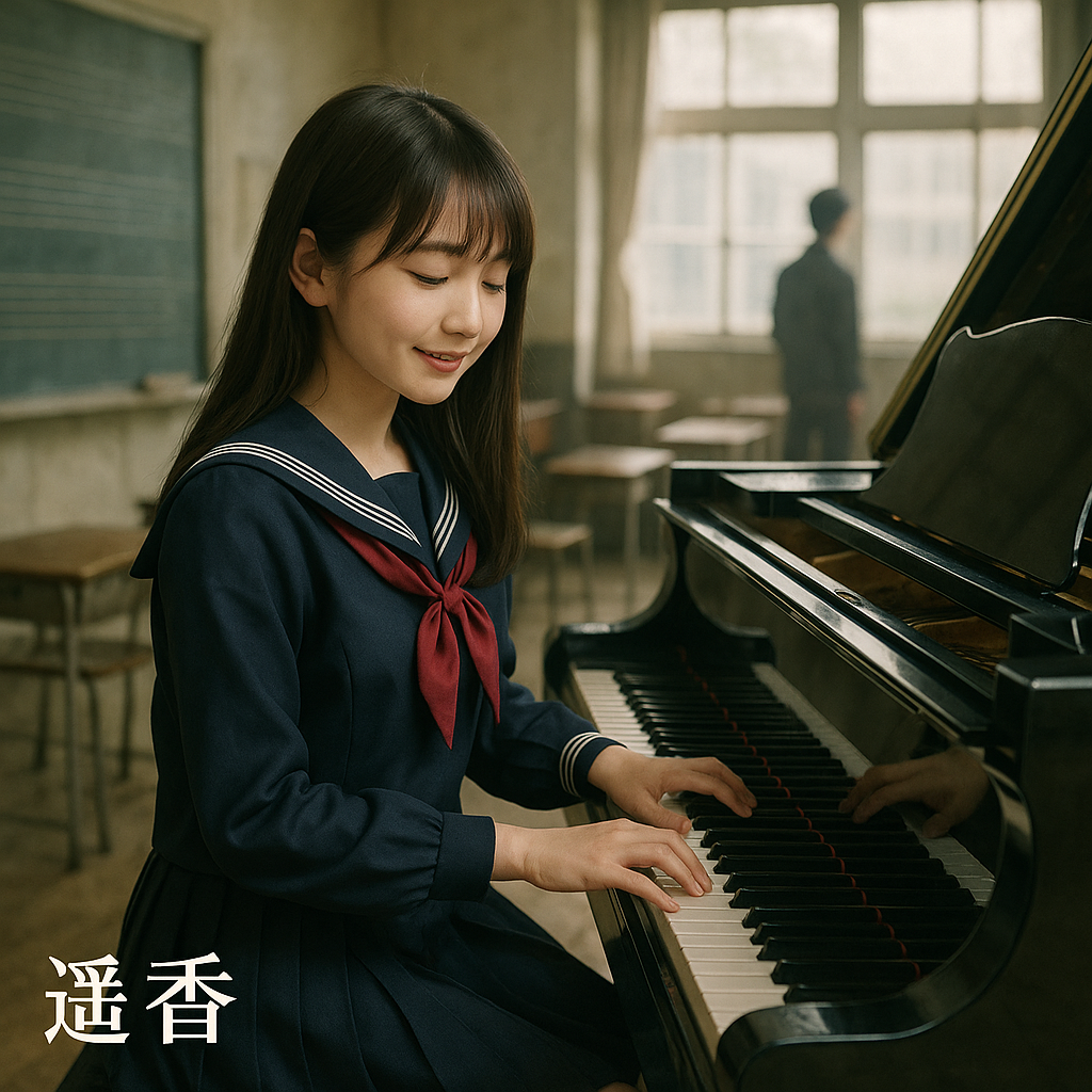 音楽室③（可愛らしい女の子の遥香）のイメージ