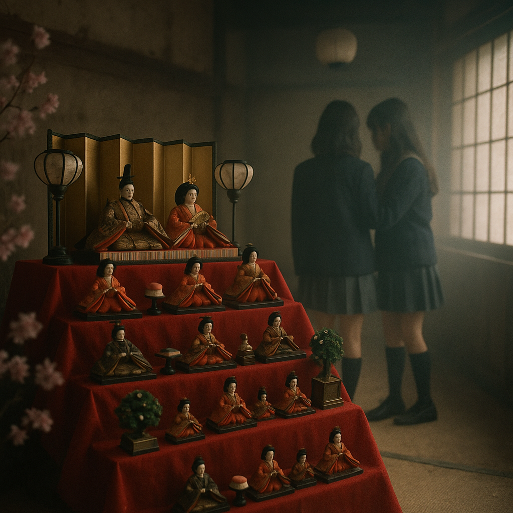 女子高生たちのひな祭りのイメージ