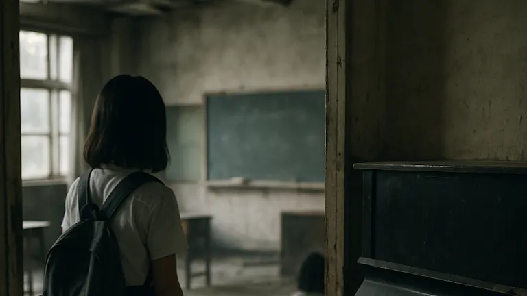 廃校での肝試し①(音楽室にテニスボールを置いてくる