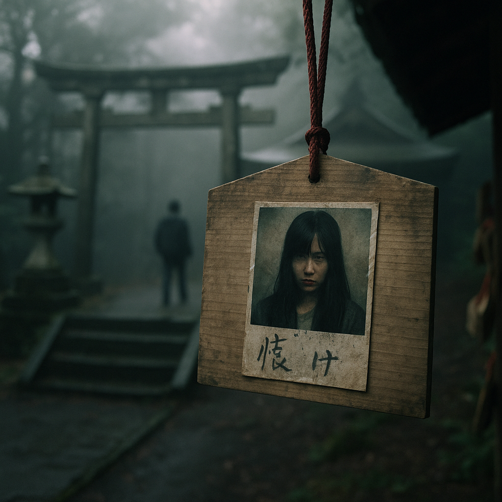 静岡県東部のある神社で拾った絵馬のイメージ