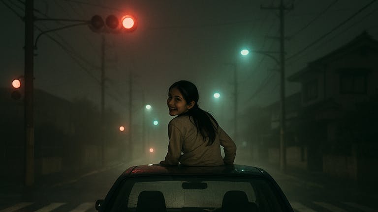 夜間のドライブ