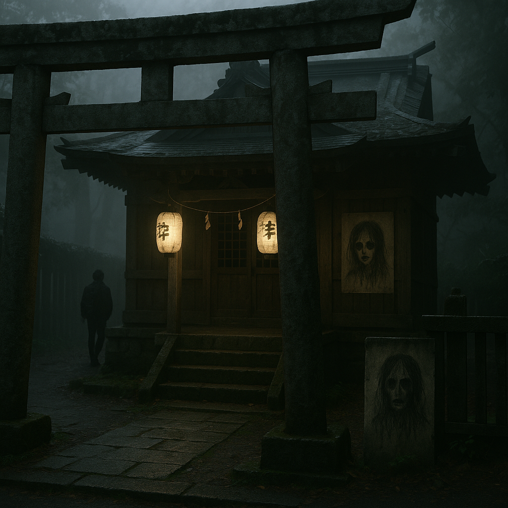 神社の影のイメージ