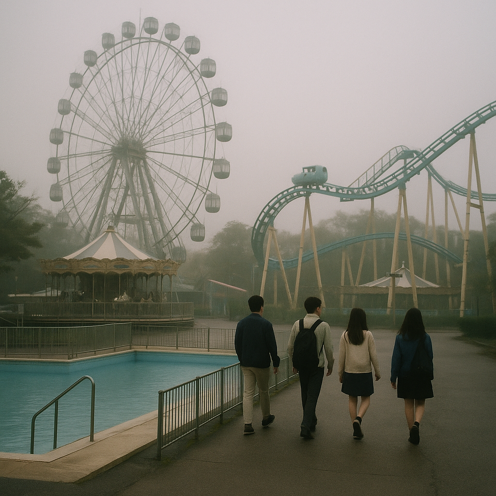 男女4人と遊園地②（やっぱり利道だけが女の子2人とのイメージ