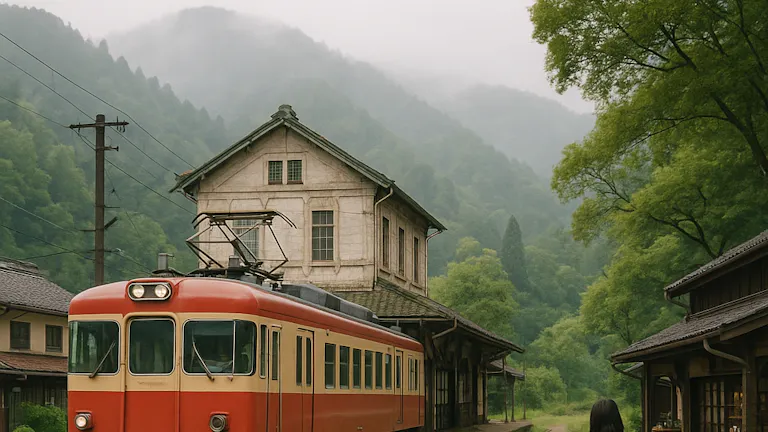 中2の春②(終着駅と山の中の長閑な町)